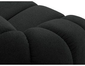 Fekete kanapé 214 cm Diana – Micadoni