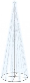 kúp alakú karácsonyfa 732 hideg fehér LED-del 160 x 500 cm