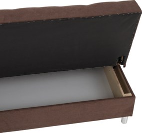 Kihúzható kanapé, barna, ALADA