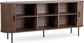 Komoda TRISH 180 cm Dwudrzwiowa Rozsuwana Orzech