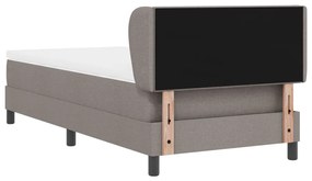 Boxspring Ágy Matresszel Taupe 90x200 cm Szövet