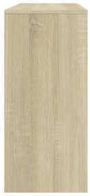 sonoma tölgy színű szerelt fa dohányzóasztal 100x35x76,5 cm