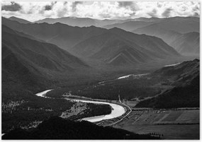 Poszterek 100x70 Kilátás a teraszról a Tyungurra