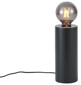 Modern fekete asztali lámpa 24 cm - Cylinder