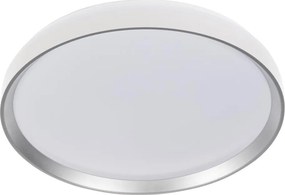 Kanlux 46282-LED Fényerőszabályozható LIXAN 65W/230V 3000-6500K Ø 48,6 cm fehér/ezüst + távirányító