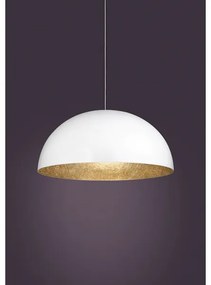 SFERA függeszték 1xE27/60W/230V, 35 cm átmérő, fehér/arany