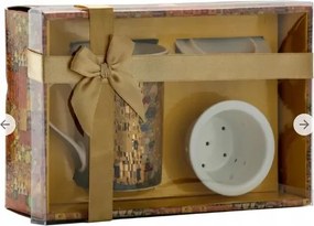 Szűrős Bögre Gustav Klimt "Csók" 300 ml fedő