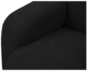 Fekete buklé sarokkanapé (jobb oldali) Molino – Micadoni Home