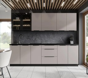 Felső szekrény, kasmír/fekete, ARAKA 60 GU-36 1F