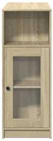 sonoma tölgy szerelt fa bárasztal tárolókkal 101x40x103,5 cm