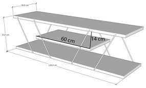 TV asztal/szekrény Cana (fekete). 1067232