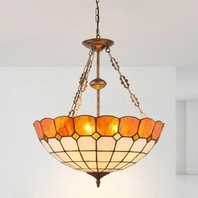 Brilagi - Tiffany vitrázs csillár láncon SIENNA 3xE27/60W/230V átm. 50 cm