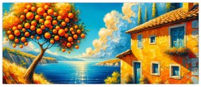 Kép - Ház narancsokkal II. (120x50 cm)