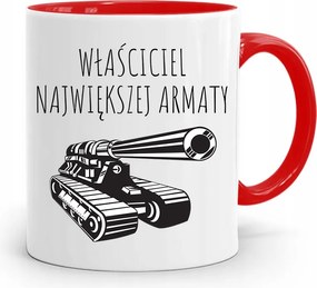 Piros Bögre Fiúnak Legnagyobb Ágyú nyomott mintával