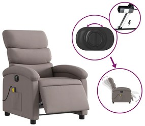 tópszínű szövet elektromos dönthető masszázsfotel