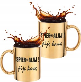 Bögre Nem Iszom Most Kávét Arany Kerámia Ideális Munka Ajándék 330 ml