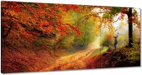 Vászonkép 180x90 Szarvas az erdőben