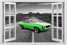 Poszterek 60x40 Zöld autó autópálya