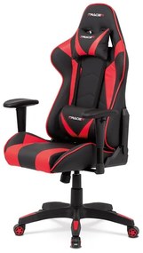 Vörös Ekobőr Gamer Szék, Hinta Mechanikával. KA-F03 RED