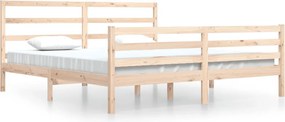 vidaXL tömör fa ágykeret 200 x 200 cm