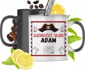 Mágikus bögre Ádámnak Fekete matt nyomott mintával 330ml