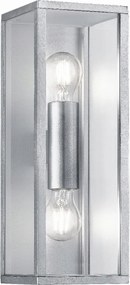 Homlokzati lámpa kültéri fali lámpa ezüst Trio
