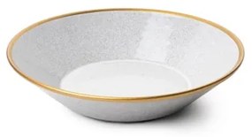 16 darabos szürke/arany porcelán étkészlet