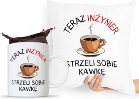 Mérnök Szett Párna Bögre Ajándék fényképes nyomtatással