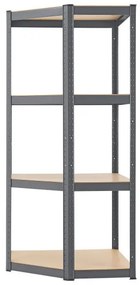 Juskys Sarokpolc - 160x75x40-75 cm - szürke