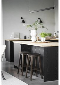 Sötétbarna tölgyfa bárszék szett 2 db-os (ülésmagasság 65 cm) Austin – Rowico