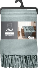 Zöld pamut ágytakaró 180x220 cm Lilia – douceur d'intérieur