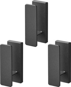 Fekete fali fém akasztó szett 3 db-os Tower – YAMAZAKI