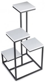 KASKADA virágtartó állvány 79x40 cm fekete/fehér