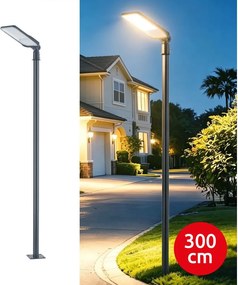 Brilagi-LED kültéri lámpa oszloppal és 3 m kábellel URBANLIGHT LED/200W/230V antracit IP65