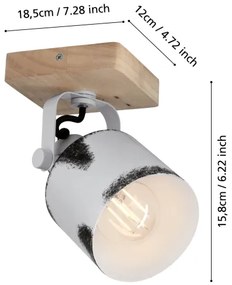 Eglo 43921 - Spotlámpa KILBURN 1xE27/40W/230V