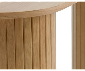 Natúr színű konzolasztal 40x130 cm Nola – Unique Furniture