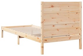 tömör fa extra hosszú ágykeret matrac nélkül 90 x 220 cm