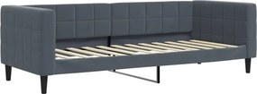 vidaXL sötétszürke bársony kanapéágy 80 x 200 cm