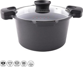 Pasta Grande tapadásmentes, alumínium edény üvegfedővel, 5,5 l - Orion