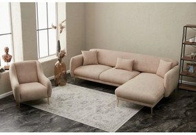 Sarokkanapé Somenna (J) (bézs + arany). 1106985