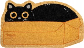 Kézzel festett lábtörlő macskával 70x40 cm