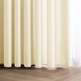 Elefántcsont színű dimout (részleges sötétítő) függöny 140x250 cm Carli – Restilo