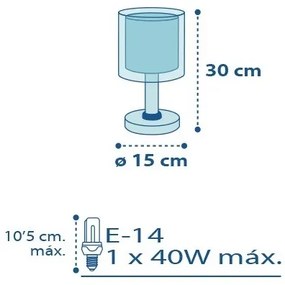 Dalber D-60611 -  - Gyermek lámpa POLICE 1xE14/40W/230V