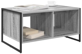 vidaXL Dohányzóasztal Szürke Sonoma 80 x 50 x 40 cm Faanyag