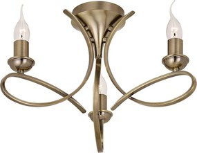 Endon PENN CA7P3BB Plafonlámpa 3x40W/E14