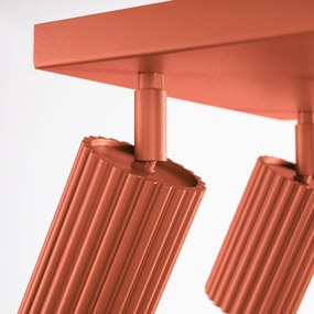 Téglavörös spotlámpa 25x25 cm Gleam – Sollux