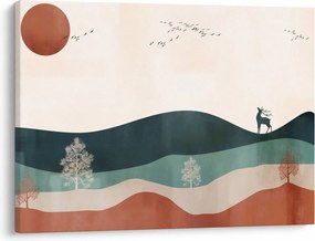 Kép - Illusztrált tájkép (70x50 cm)