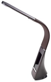 LED Szabályozható asztali lámpa kijelzővel GALA LED/6W/230V barna