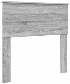 vidaXL Tárolós Ágy fejtámlával Szürke Sonoma 75 x 190 cm Faanyag