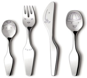 Gyermek evőeszköz készlet Twist family, 4 db - Georg Jensen